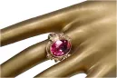 Or rose 14 carats vintage d'origine Rubis Anneau Bijoux vintage vrc100r